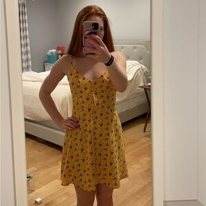 Yellow Floral Dress